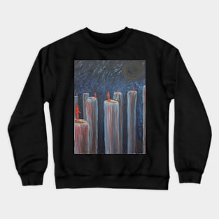 Oil Painting - Sunrise in Hell. 2011 Crewneck Sweatshirt